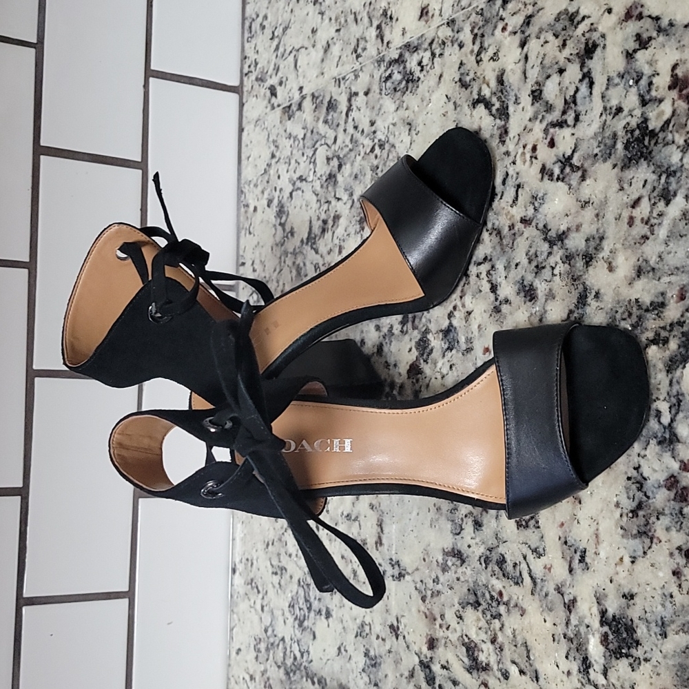 Coach black sandal